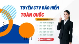 tuyển cộng tác viên bảo hiểm